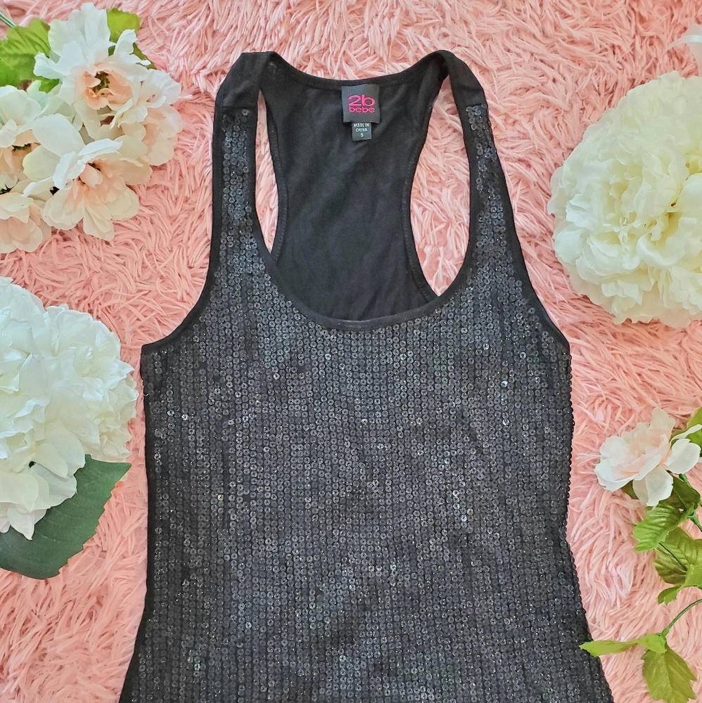 BEBE SEQUENCE BLACK TOP ⚫ ♥